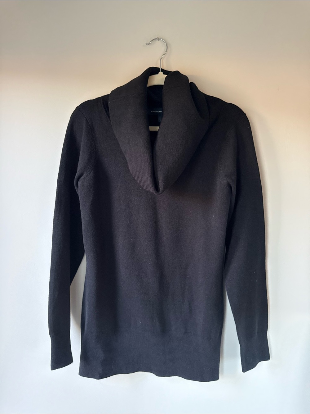 French Connection Black Cowl Neck Sweater